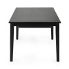 Knoxley Black Oak Rectangular Extending Dining Table (H74 x W251 x D90cm)