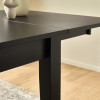 Knoxley Black Oak Rectangular Extending Dining Table (H74 x W251 x D90cm)