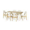 Larissa Natural Oak Effect Extending Dining Table (H74 x W251 x D90cm)