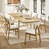 Larissa Natural Oak Effect Extending Dining Table (H74 x W251 x D90cm)