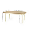 Larissa Natural Oak Effect Extending Dining Table (H74 x W251 x D90cm)