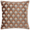 Paoletti Ledbury Polyester Filled Cushion 45 x 45cm - Ginger/Grey