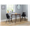 Lennox Walnut Finish Square Dining Table (D80 x W80 x H75)