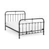 Logan Black Satin Finish HFE Metal Bed - Double (D200.5 x W145 x H120cm)