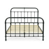 Logan Black Satin Finish HFE Metal Bed - Double (D200.5 x W145 x H120cm)
