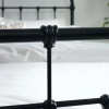 Logan Black Satin Finish HFE Metal Bed - Double (D200.5 x W145 x H120cm)