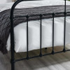 Logan Black Satin Finish HFE Metal Bed - Double (D200.5 x W145 x H120cm)