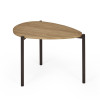 Lorette Oak Effect Teardrop Nest of 2 Coffee Tables (H45.5 x W63.5 x D103cm)