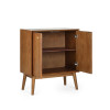 Lowry Cherry Ash Wood Small 2 Door Sideboard (D38 x W70 x H80cm)