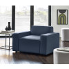 Lago Combination Blue Linen with  a Black Leg Finish Corner Unit (D93 x W93 x H73)