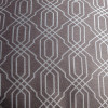 Luxury Deco Shard Piped Square Cushion 44 x 44cm - Damson