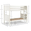 Maine Surf White Wooden Bunk Beds (D202 x W100 x H164cm)