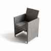 Malaga Brown Rattan 4 Seater Cube Set