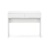 Manhattan High Gloss White Dressing Table with 2 Drawers (D35 x W100 x H77cm)