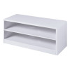 Manhattan High Gloss White TV Unit (D40 x W100 x H50cm)