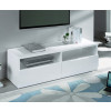 Manhattan High Gloss White 2 Drawer Media Unit (D40 x W130 x H45cm)