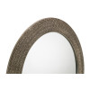 Cadence Grey Pewter Round Wall Mirror (D3.2 x W80 x H80cm)