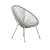 Monaco Grey Rope 2 Seater Bistro Set