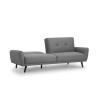 Monza Grey Linen Sofa Bed (D87-190 x W221 x H87cm)
