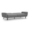 Monza Grey Linen Sofa Bed (D87-190 x W221 x H87cm)