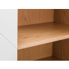 Moritz White and Oak Veneer with Brass Handles 4 Door Cabinet (D40 x W118 x H135)