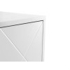 Moritz Satin White with Brass Handles 4 Door Cabinet (D40 x W118 x H135)