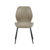 Set of 4 Morris Taupe Faux Leather Dining Chair  (H87 x W47 x D59cm)