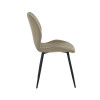 Set of 4 Morris Taupe Faux Leather Dining Chair  (H87 x W47 x D59cm)