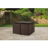 Nevada Rattan 4 Seater Cube Set - Brown