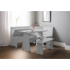 Newport Dove Grey Corner Dining Set (D121 x W158 x H86cm)