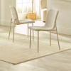 Set of 4 Nora Cream Chenille Upholstered Dining Chair  (H85 x W44 x D59cm)