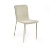 Set of 4 Nora Cream Chenille Upholstered Dining Chair  (H85 x W44 x D59cm)