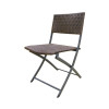 Nevada Rattan Folding 2 Seater Bistro Set - Brown