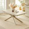 Osaka Stone Effect Rectangular Extending 6 to 8 Seater Dining Table (H76 x W240 x D90cm)