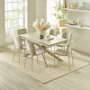 Osaka Stone Effect Rectangular Extending 6 to 8 Seater Dining Table (H76 x W240 x D90cm)