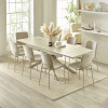 Osaka Stone Effect Rectangular Extending 6 to 8 Seater Dining Table (H76 x W240 x D90cm)