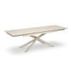 Osaka Stone Effect Rectangular Extending 6 to 8 Seater Dining Table (H76 x W240 x D90cm)