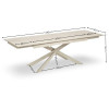 Osaka Stone Effect Rectangular Extending 6 to 8 Seater Dining Table (H76 x W240 x D90cm)