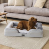 Snug Orthopaedic Pet Bed - Grey - Medium (D58 x W72 x H16.5cm)