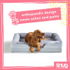 Snug Orthopaedic Pet Bed - Grey - Medium (D58 x W72 x H16.5cm)