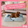 Snug Orthopaedic Pet Bed - Blue - Extra Large (D81 x W107 x H16.5cm)