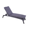 Paris Grey Rattan Multi Position Sun Lounger