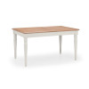 Provence Oak and Pale Grey Rectangular Extending Dining Table (D90 x W190 x H78)