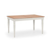 Provence Oak and Pale Grey Rectangular Extending Dining Table (D90 x W190 x H78cm)