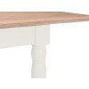Provence Oak and Pale Grey Rectangular Extending Dining Table (D90 x W190 x H78)