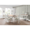 Provence Oak and Pale Grey Rectangular Extending Dining Table (D90 x W190 x H78)