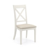 Set of 2 Provence Pale Grey Finish Dining Chairs (D48 x W58 x H98)