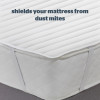 Silentnight Quilted Single Mattress Protector with Straps