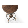 Rockport Elm with Black and Brushed Copper Metal Bar Stool (D45 x W45 x H78)