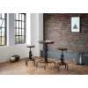 Rockport Elm with Black and Brushed Copper Metal Bar Stool (D45 x W45 x H78)